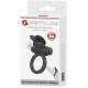 Inel Vibrator Debonair - 10 Vibrații, Negru, BI-210316
