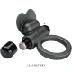 Inel Vibrator Debonair - 10 Vibrații, Negru, BI-210316