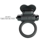 Inel Vibrator Debonair - 10 Vibrații, Negru, BI-210316