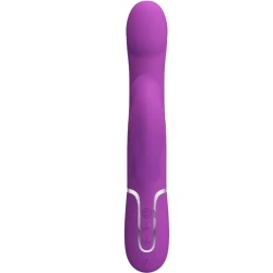 Vibrator și stimulator 4 în 1 multifuncțional, Roz