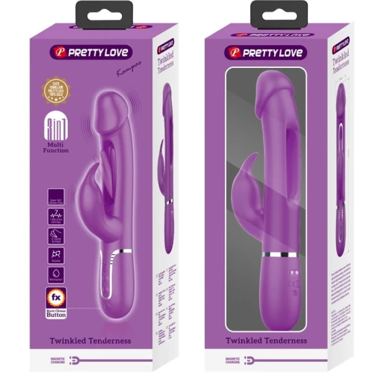 Vibrator iepure 3 în 1 multifuncțional, Roz