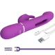 Vibrator iepure 3 în 1 multifuncțional, Roz