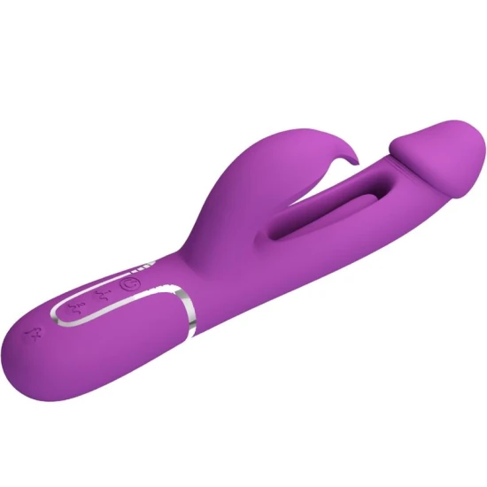 Vibrator iepure 3 în 1 multifuncțional, Roz