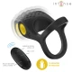 INTENSE - Inel vibrator dublu, Negru