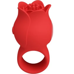 Vibrator deget - 10 funcții de vibrație, Roșu, Model JAE