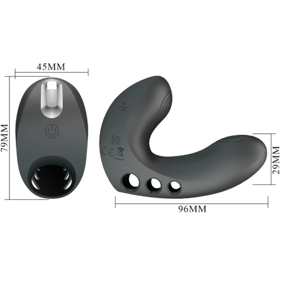 CAMELIA - Vibrator tip deget, Negru