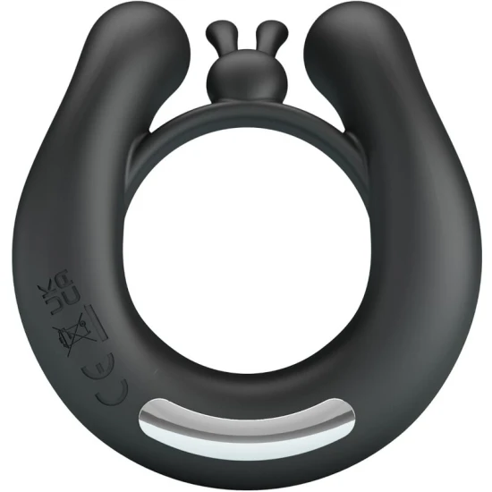 Inele vibratoare, stimulator clitoridian, Roz/Negru