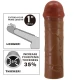 Manșon penis cu extensie 2,5 cm, mulat