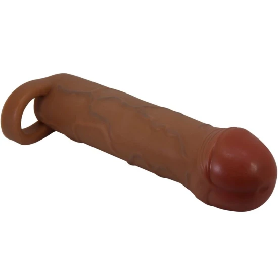 Manșon penis cu extensie de 2,5 cm, mulat
