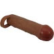Manșon penis cu extensie de 2,5 cm, mulat