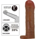 Manșon penis cu extensie de 2,5 cm, mulat