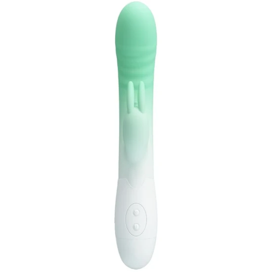 Vibrator Cerberus Rabbit - 30 Funcții de Vibrație, Verde, Mărime Slim.