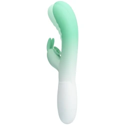 Vibrator Cerberus Rabbit - 30 Funcții de Vibrație, Verde, Mărime Slim.
