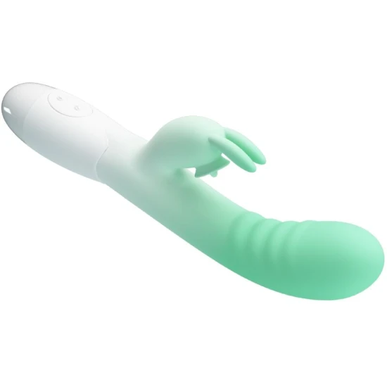 Vibrator Cerberus Rabbit - 30 Funcții de Vibrație, Verde, Mărime Slim.