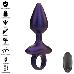 Plug Anal Vibrator MICHAEL - Model 2, Negru, Mărime Unică