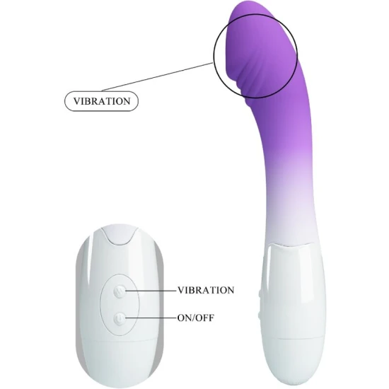 Vibrator G-Spot - 30 Vibrații, Mov, BI-014812-A6