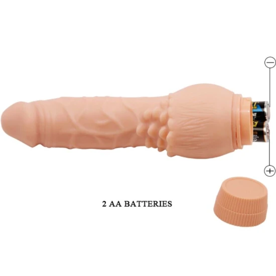 Vibrator tip dildo realist, Fleshy/Roz-bej