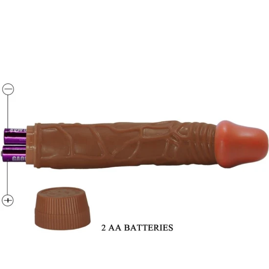 Vibrator Realistic - Mulat, 22.5 cm, BAILE BW-001009R-1