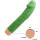 Vibrator realist tip dildo, 22,5 cm, Verde
