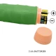 Vibrator realist tip dildo, 22,5 cm, Verde