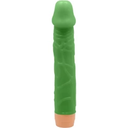 Vibrator realist tip dildo, 22,5 cm, Verde
