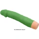 Vibrator realist tip dildo, 22,5 cm, Verde