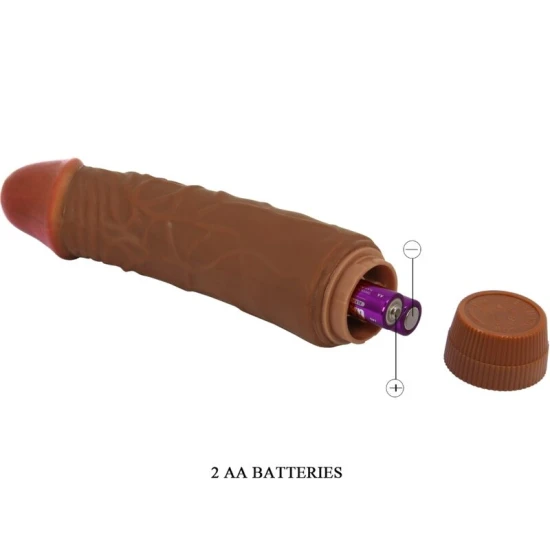 VIBRATOR REALIST, 19.5 CM, MULATTO