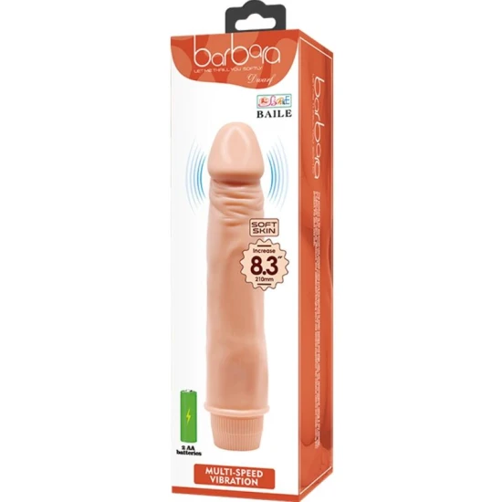 Vibrator tip dildo realist, 21 cm, Flesh