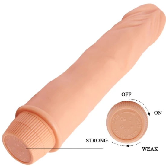 Vibrator tip dildo realist, 21 cm, Flesh