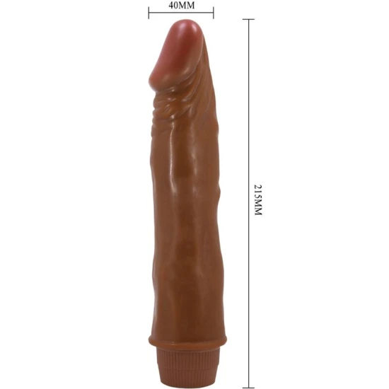 Vibrator Realistic - 21 cm, Mulat, BAILE BW-001050R-1