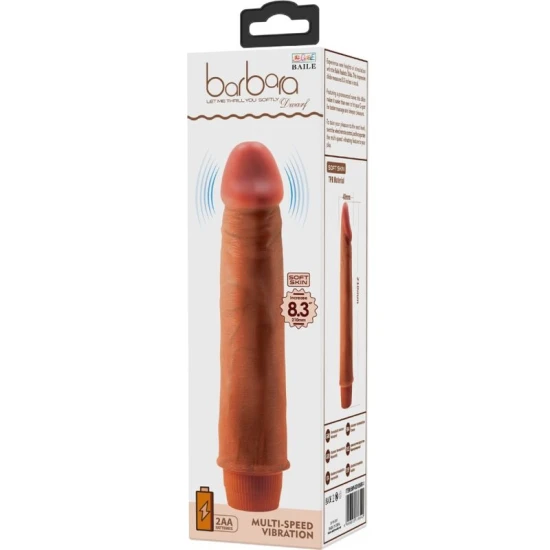 Vibrator Realistic - 21 cm, Mulat, BAILE BW-001050R-1