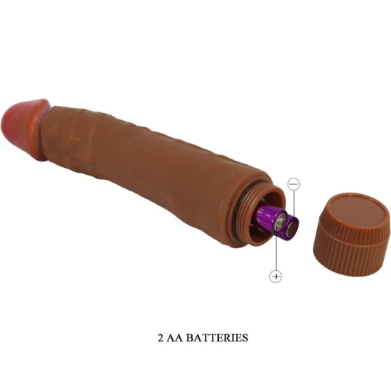 VIBRATOR REALIST, 24 CM, MULATTO