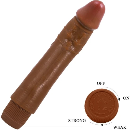 VIBRATOR REALIST, 24 CM, MULATTO