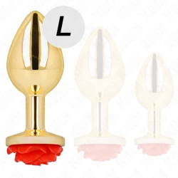 Plug Anal Model, Aurii - Roz, Rosu, Marimea L