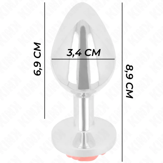 Plug anal, Roz roșu, M