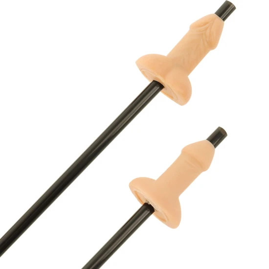 Dildo Bag Of 10 Penis Straws, Natural, Bej