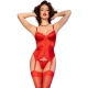 Corset CR4845 - Floral, Roșu, S