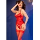 Corset CR4845 - Floral, Roșu, S