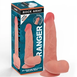 ROCKARMY - Jucărie sexuală tip dildo din silicon lichid, Roz