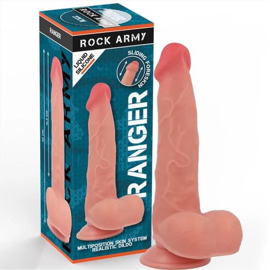 ROCKARMY - Jucărie sexuală tip dildo din silicon lichid, Roz
