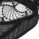 SUBBLIME - Body tip model Transparent cu dantelă decupată, Negru L/XL