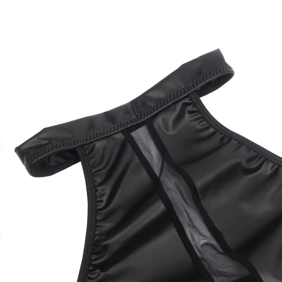 SUBBLIME - Rochie tip halter cu transparențe, Negru L/XL