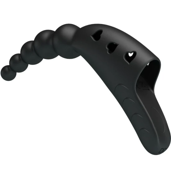 Vibrator tip deget , 10 moduri vibrație, Negru