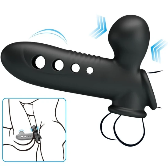 Mâneca pentru penis cu airbag, Negru