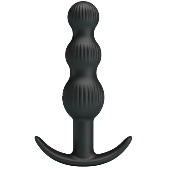 Vibrator Anal - 10 Vibrații, Negru, Mărime Unică