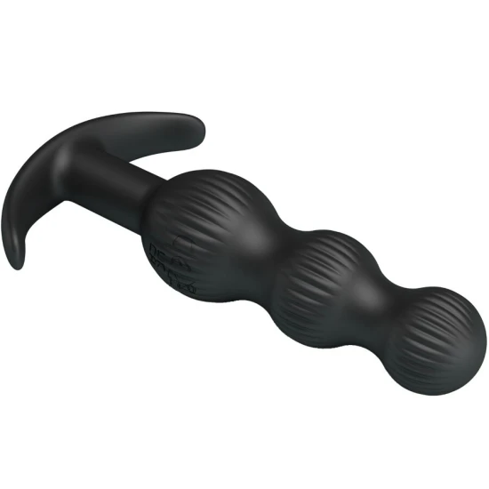 Vibrator Anal - 10 Vibrații, Negru, Mărime Unică