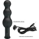 Vibrator Anal - 10 Vibrații, Negru, Mărime Unică