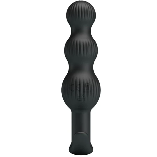 Vibrator Anal - 10 Vibrații, Negru, Mărime Unică
