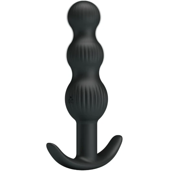 Vibrator Anal - 10 Vibrații, Negru, Mărime Unică