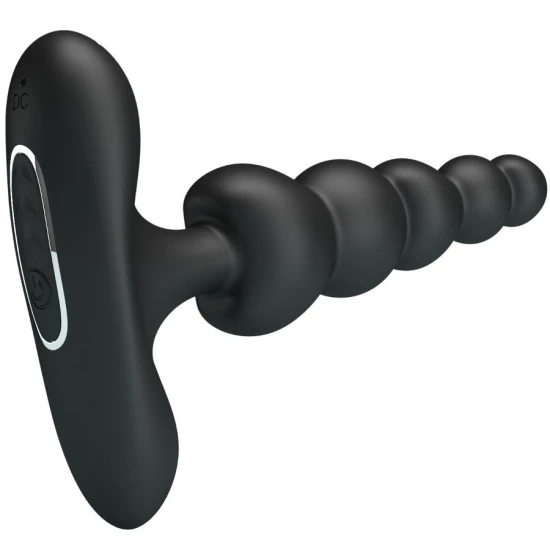Vibrator anal tip plug, 10 moduri de vibrație, Negru